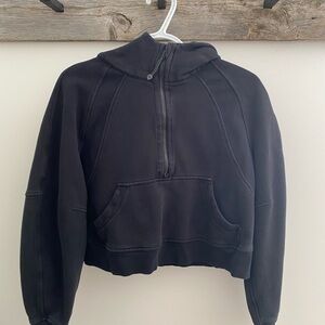 lululemon athletica Black Cropped Hoodie